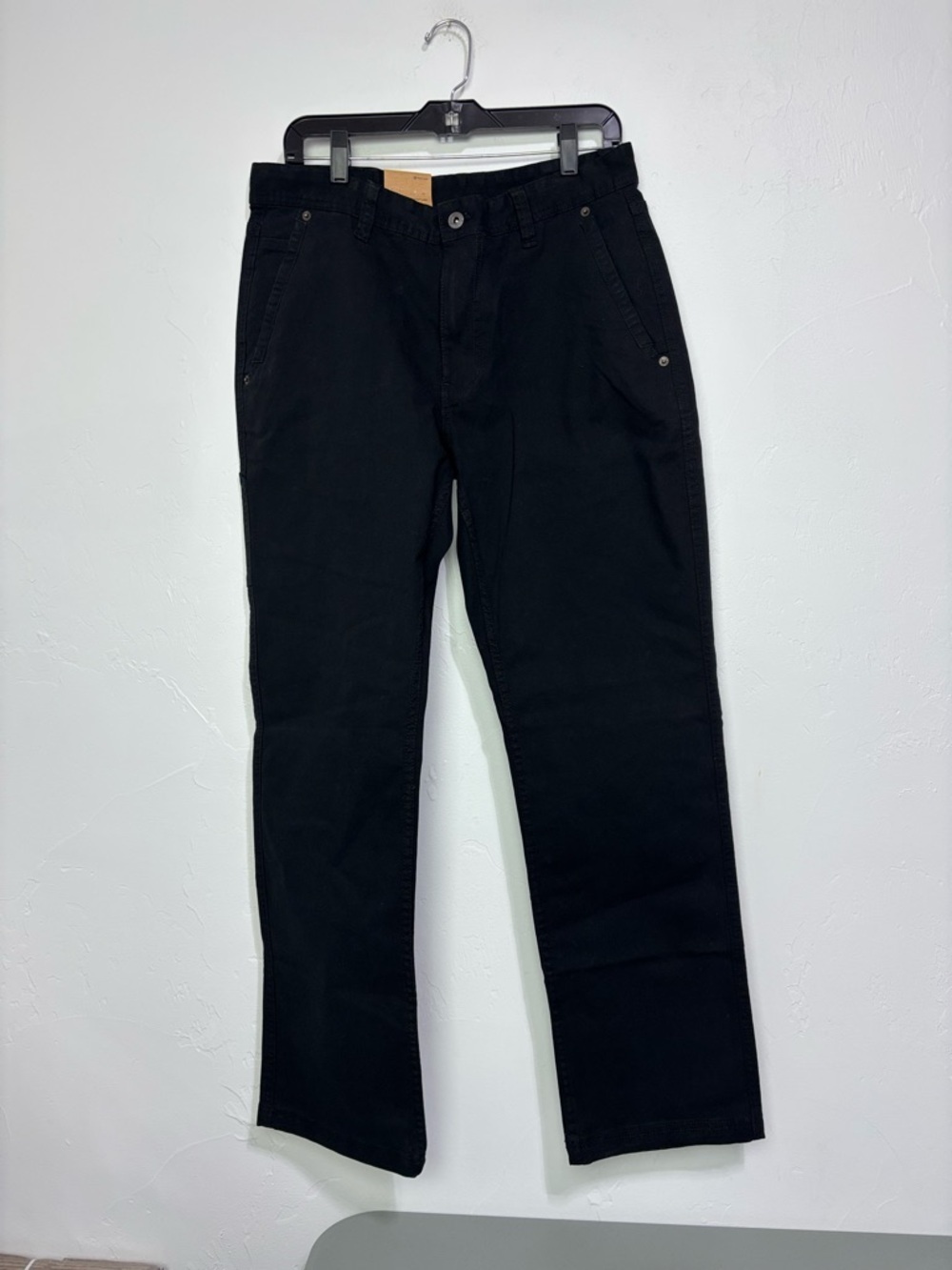 Eddie Bauer Canvas Utility Pant Black NWT Men's 32x32 Cotton Spandex Blend